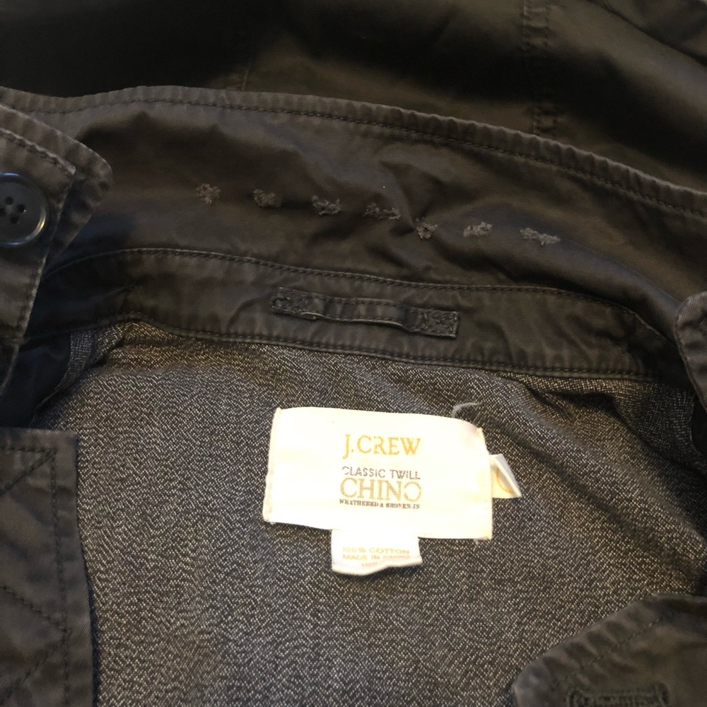 J. Crew classic twill chino gray cotton jacket - Picture 7 of 7
